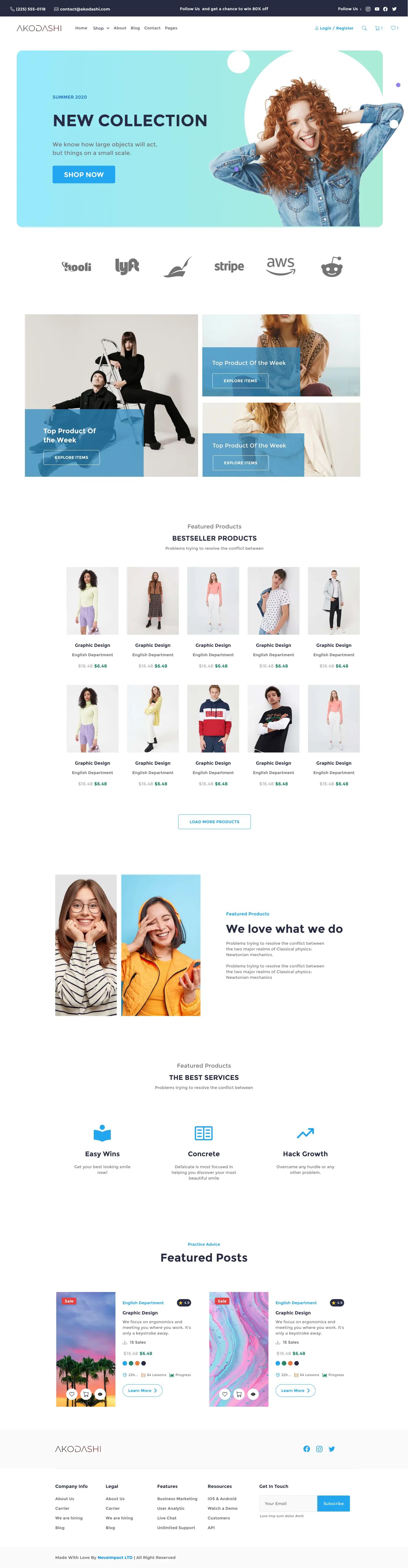 Full desktop shopping experience