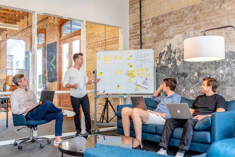 Agency team presenting results to a client